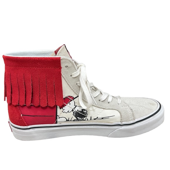 Vans + Peanuts Sk8-Hi Moc dog house unisex trainers Men’s 7.5 Women’s 9 - Picture 7 of 9